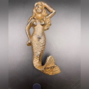 Mermaid Metal Wall Hanging Figurine